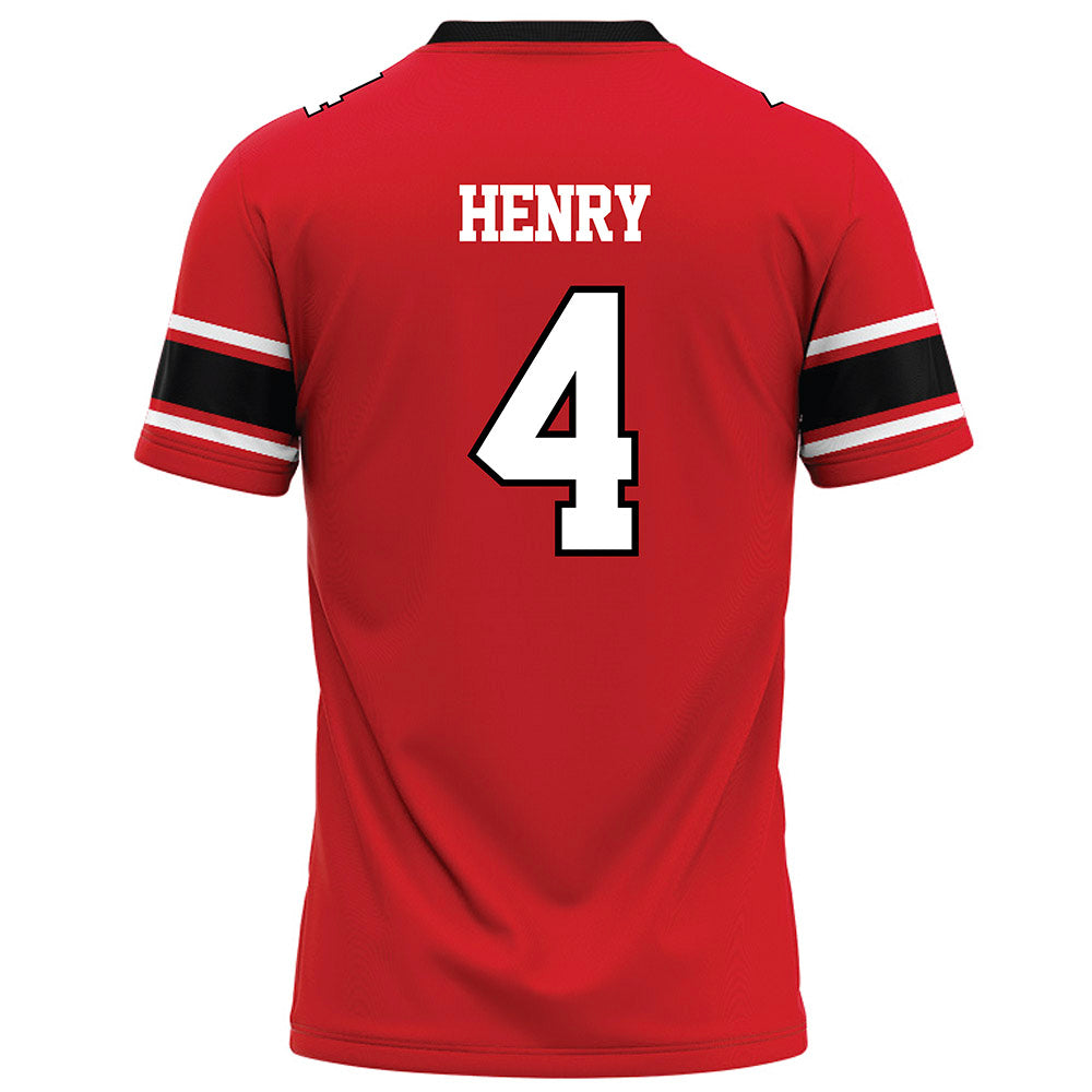 Davidson - NCAA Football : Tahir Henry - 2023 Red Football Jersey