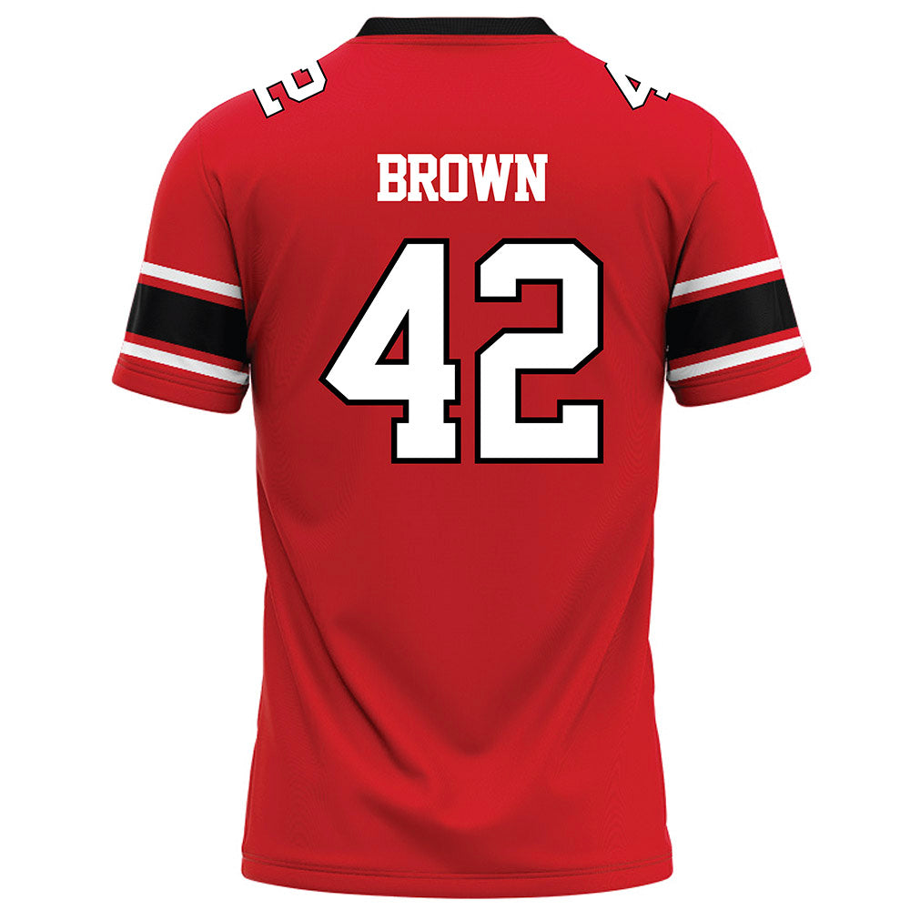 Davidson - NCAA Football : Dallas Brown - 2023 Red Football Jersey