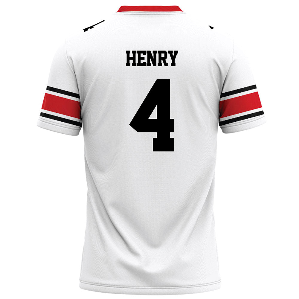 Davidson - NCAA Football : Tahir Henry - 2023 White Football Jersey