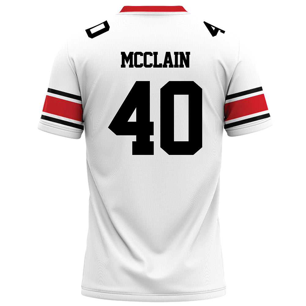 Davidson - NCAA Football : Carius McClain - 2023 White Football Jersey
