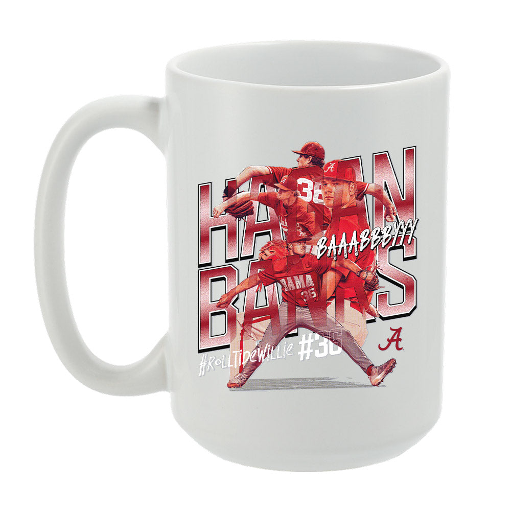 Alabama - NCAA Baseball : Hagan Banks x Roll Tide Willie - Mug Individual Caricature