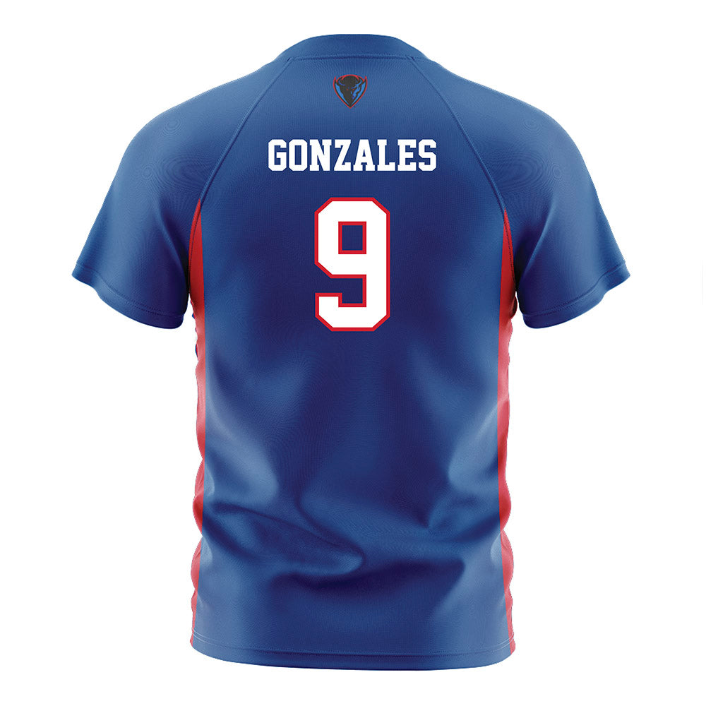 DePaul - NCAA Women's Soccer : Sienna Gonzales - Blue Soccer Jersey-1