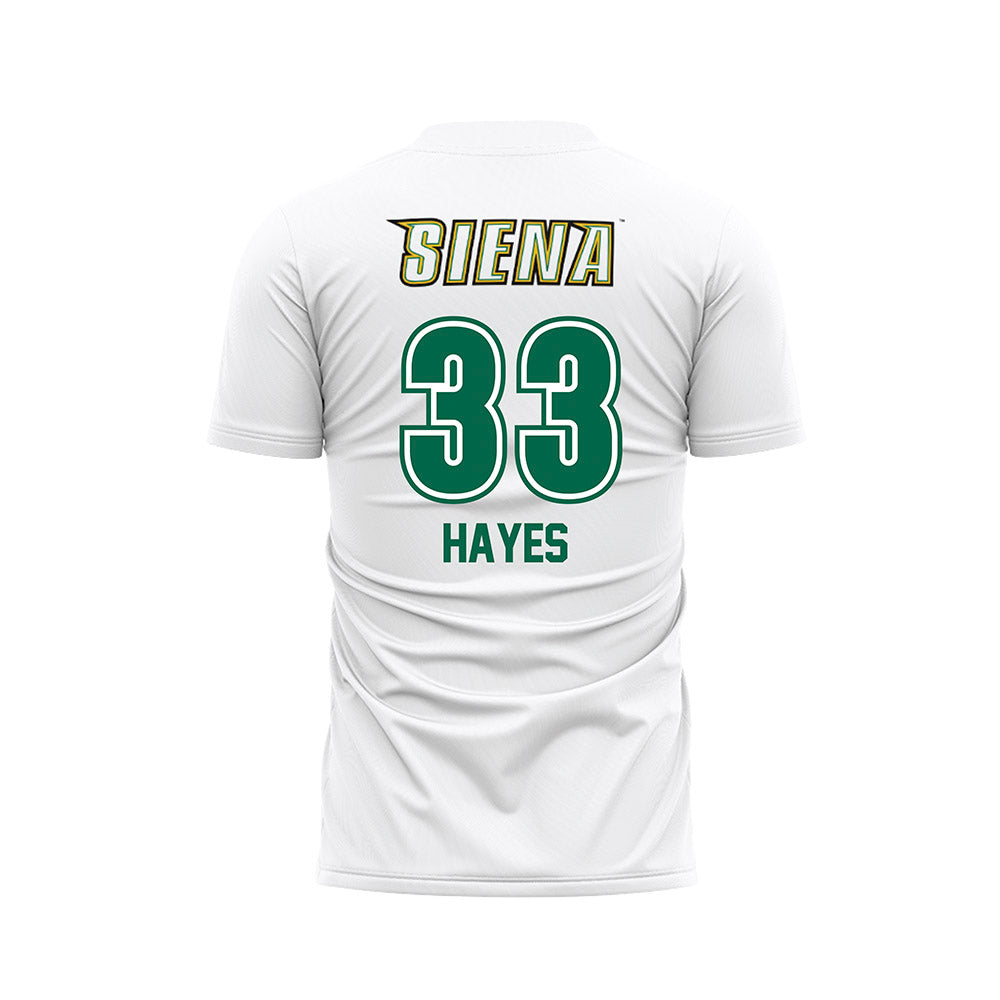 Siena - NCAA Women's Soccer : Josie Hayes - White Soccer Jersey-1