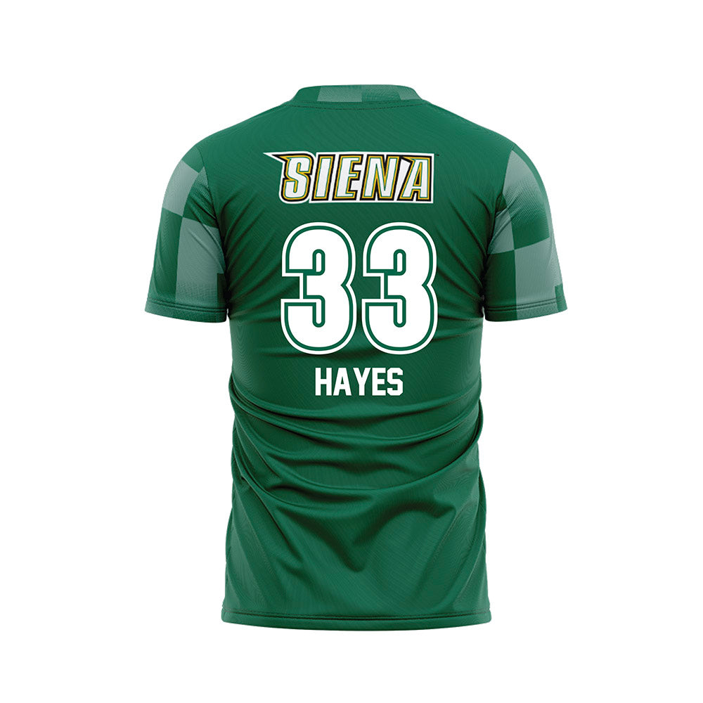 Siena - NCAA Women's Soccer : Josie Hayes - Green Soccer Jersey-1