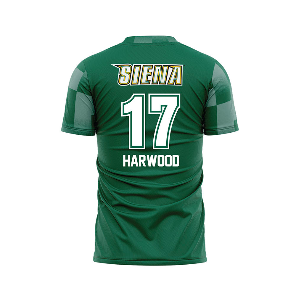 Siena - NCAA Women's Soccer : Natalie Harwood - Green Soccer Jersey-1