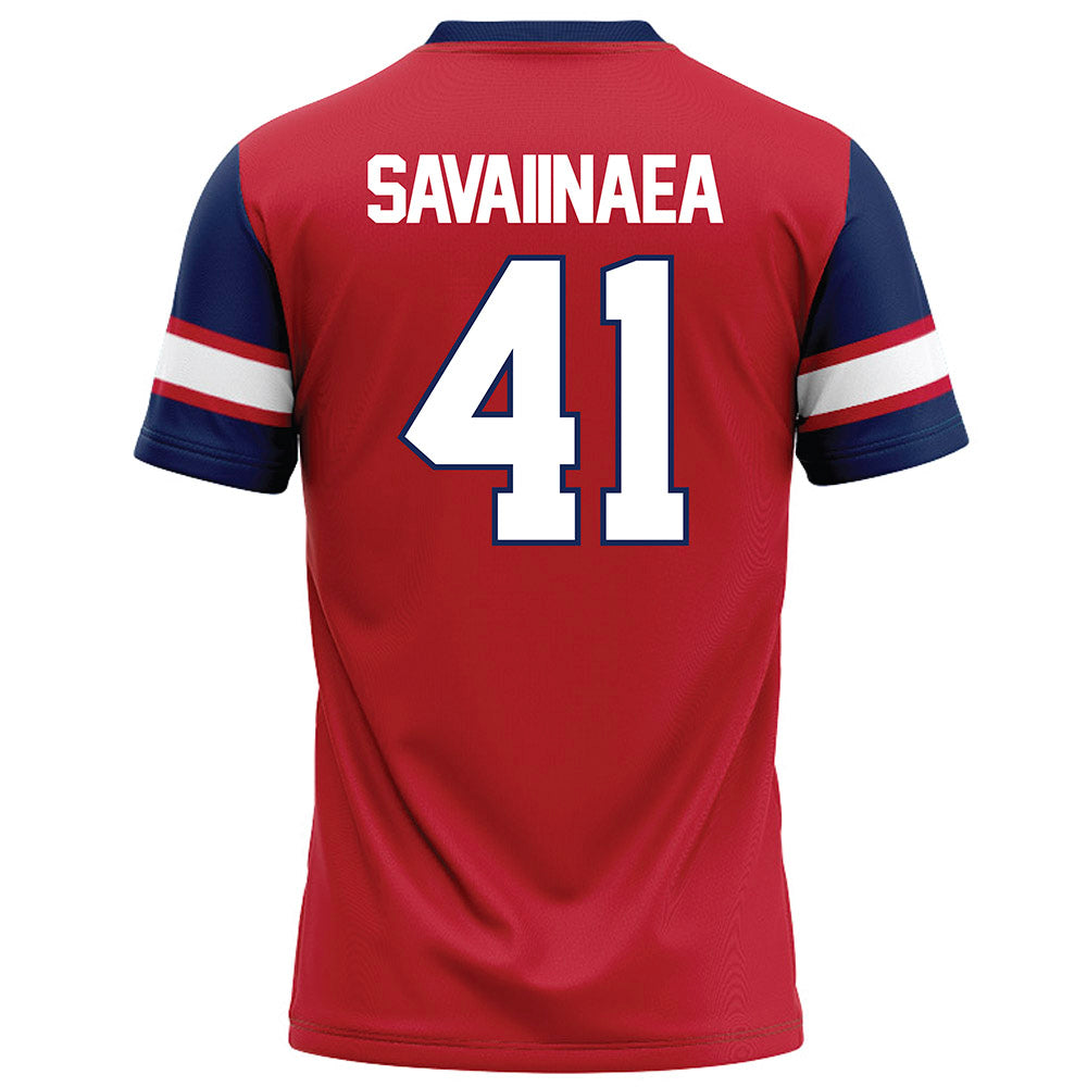 Arizona - NCAA Football : Julian Savaiinaea - Red Football Jersey-1