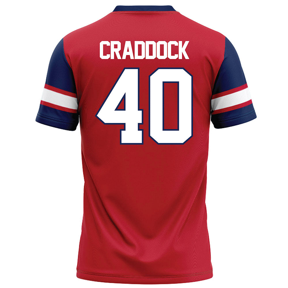 Arizona - NCAA Football : Brandon Craddock - Red Football Jersey-1