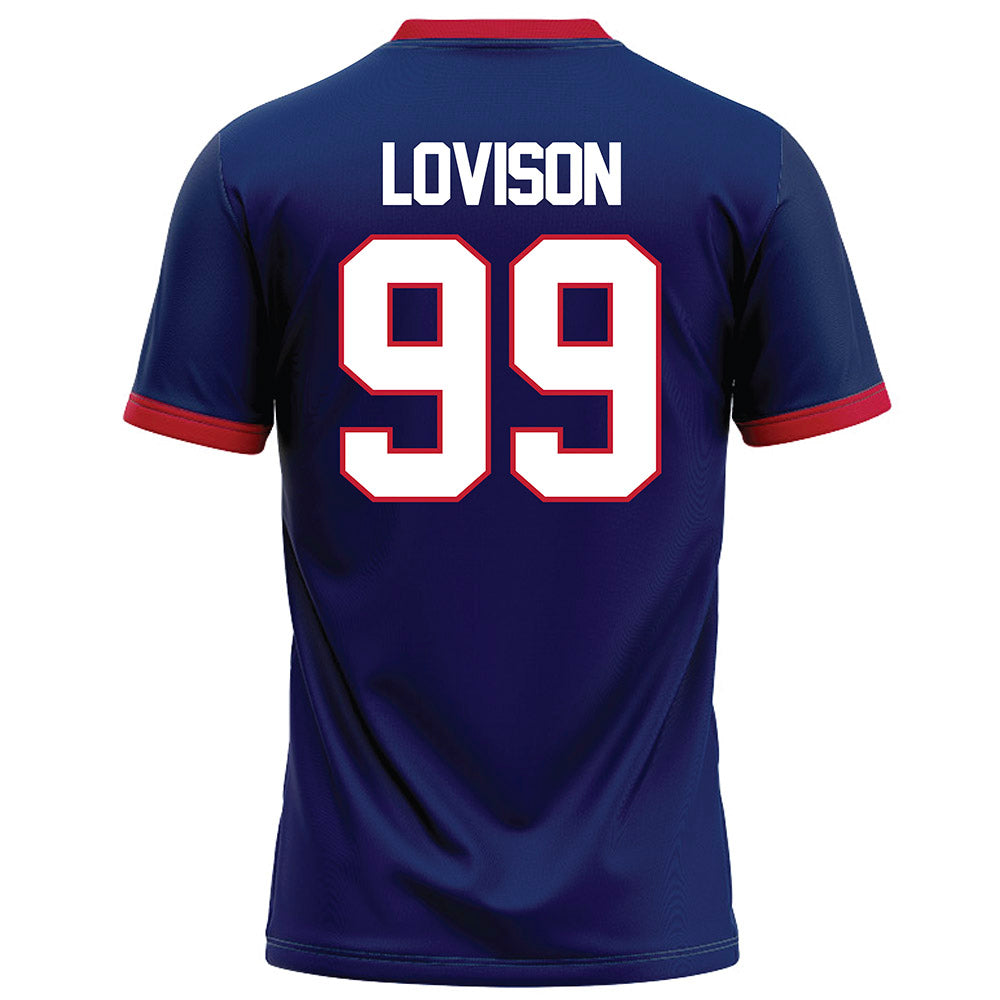 Arizona - NCAA Football : Isaac Lovison - Blue Football Jersey-1