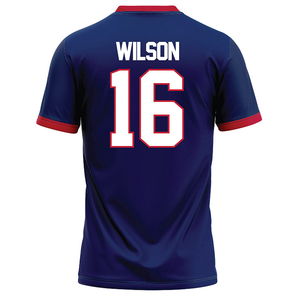 Arizona - NCAA Football : Riley Wilson - Blue Football Jersey-1