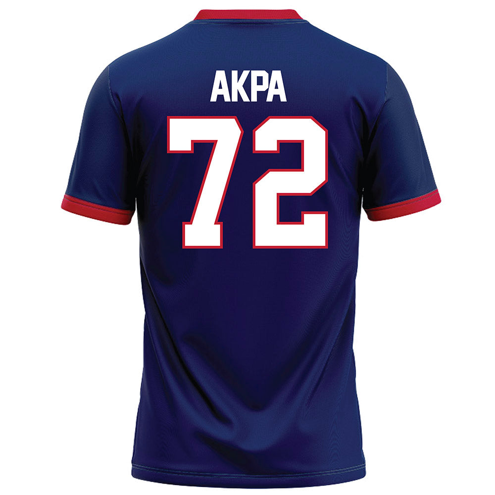 Arizona - NCAA Football : Louis Akpa - Blue Football Jersey-1