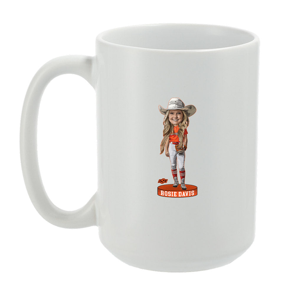 Oklahoma State - NCAA Softball : Rosie Davis - Coffee Mug Individual Caricature