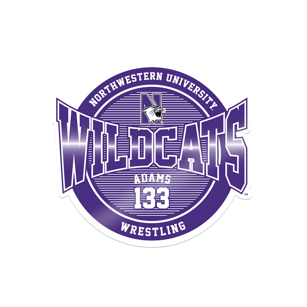 Northwestern - NCAA Wrestling : Patrick Adams - Sticker