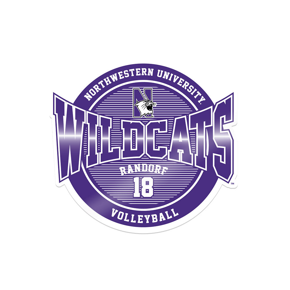 Northwestern - NCAA Women's Volleyball : Kathryn Randorf - Sticker