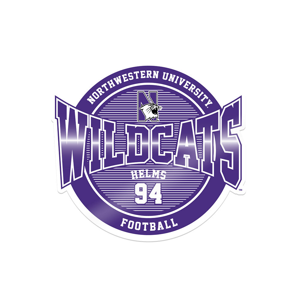 Northwestern - NCAA Football : Henry Helms - Sticker