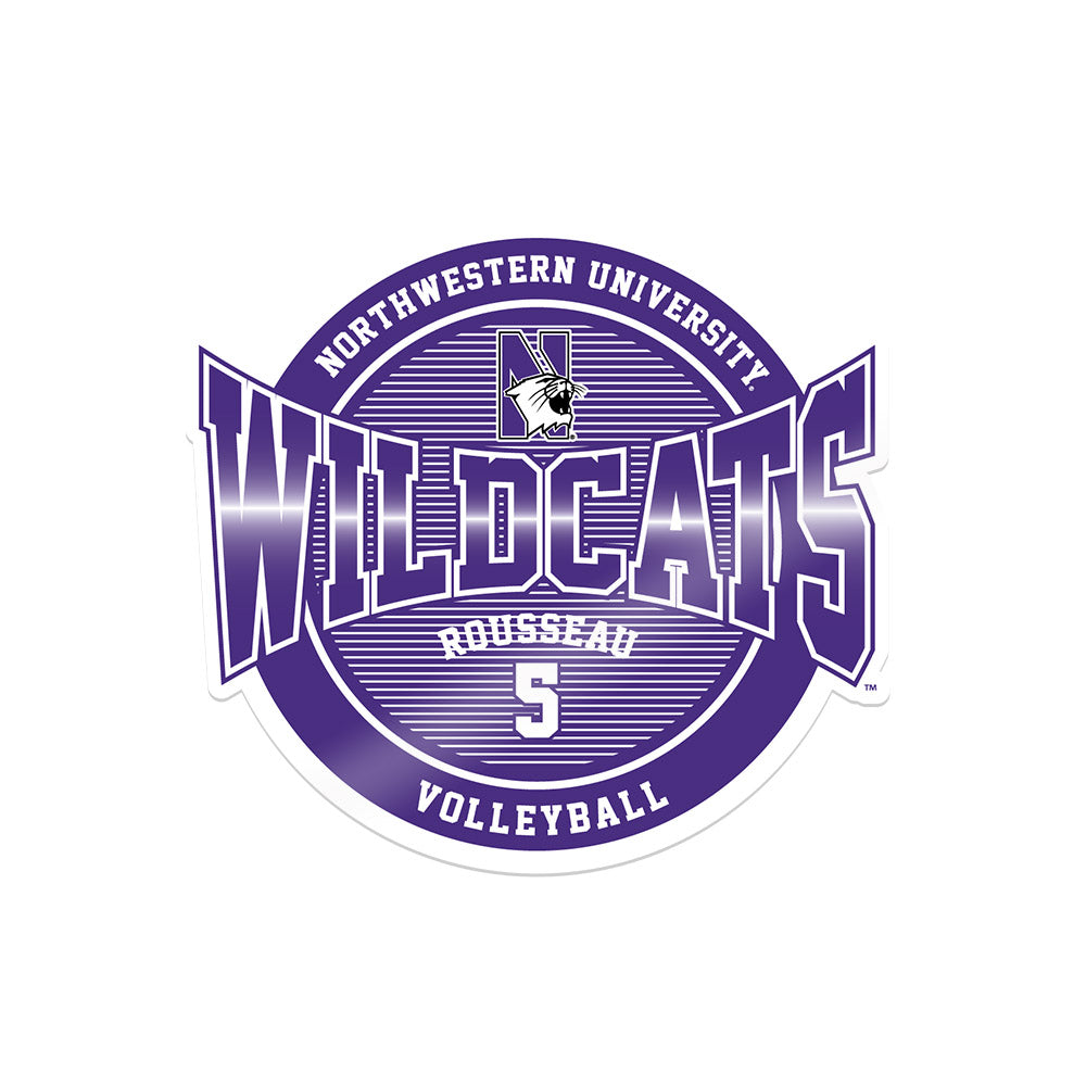Northwestern - NCAA Women's Volleyball : Alexa Rousseau - Sticker