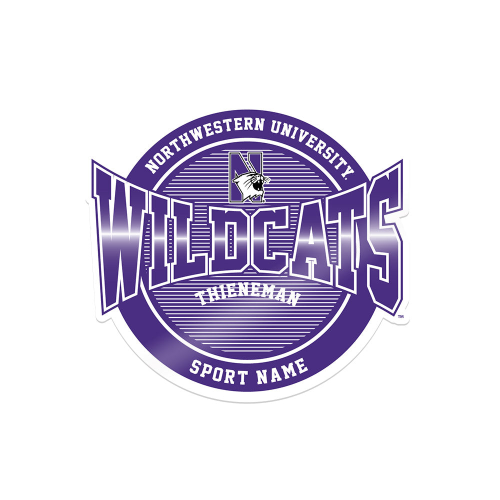 Northwestern - NCAA Men's Tennis : Presley Thieneman - Sticker