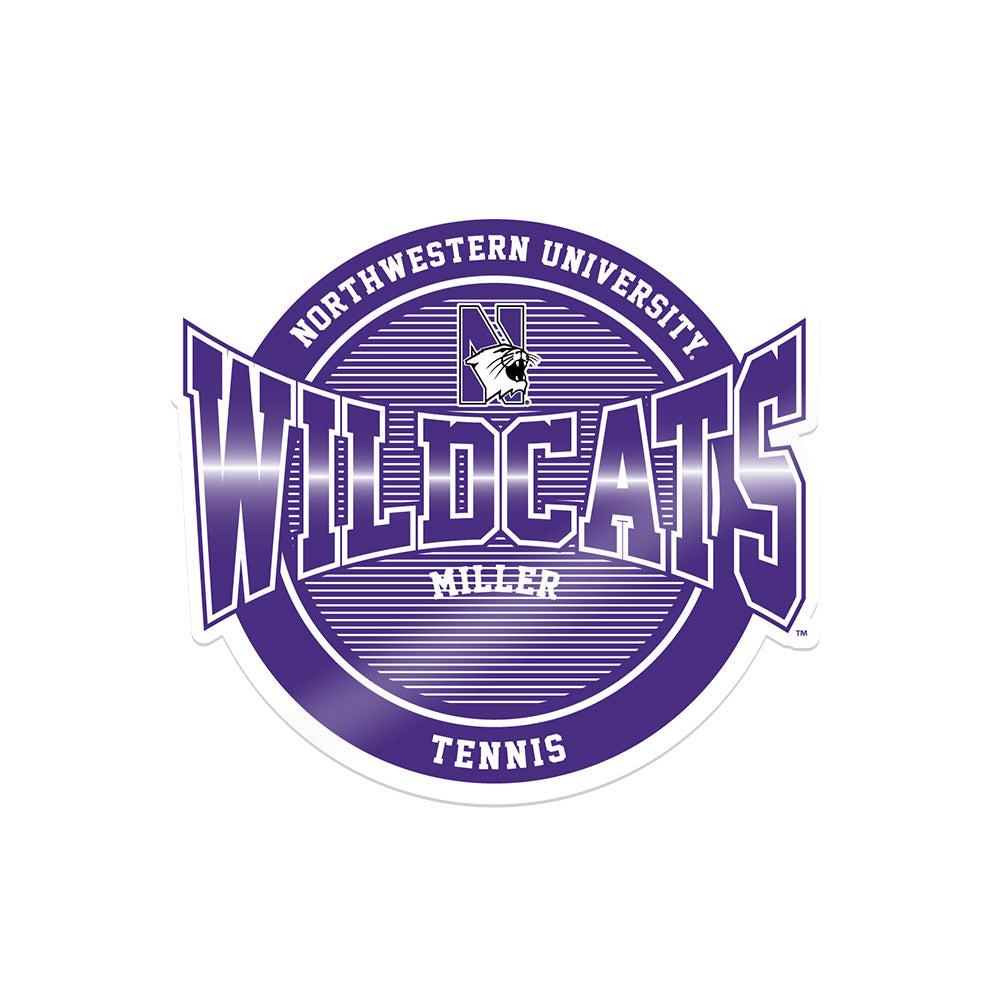 Northwestern - NCAA Men's Tennis : Chad Miller - Sticker
