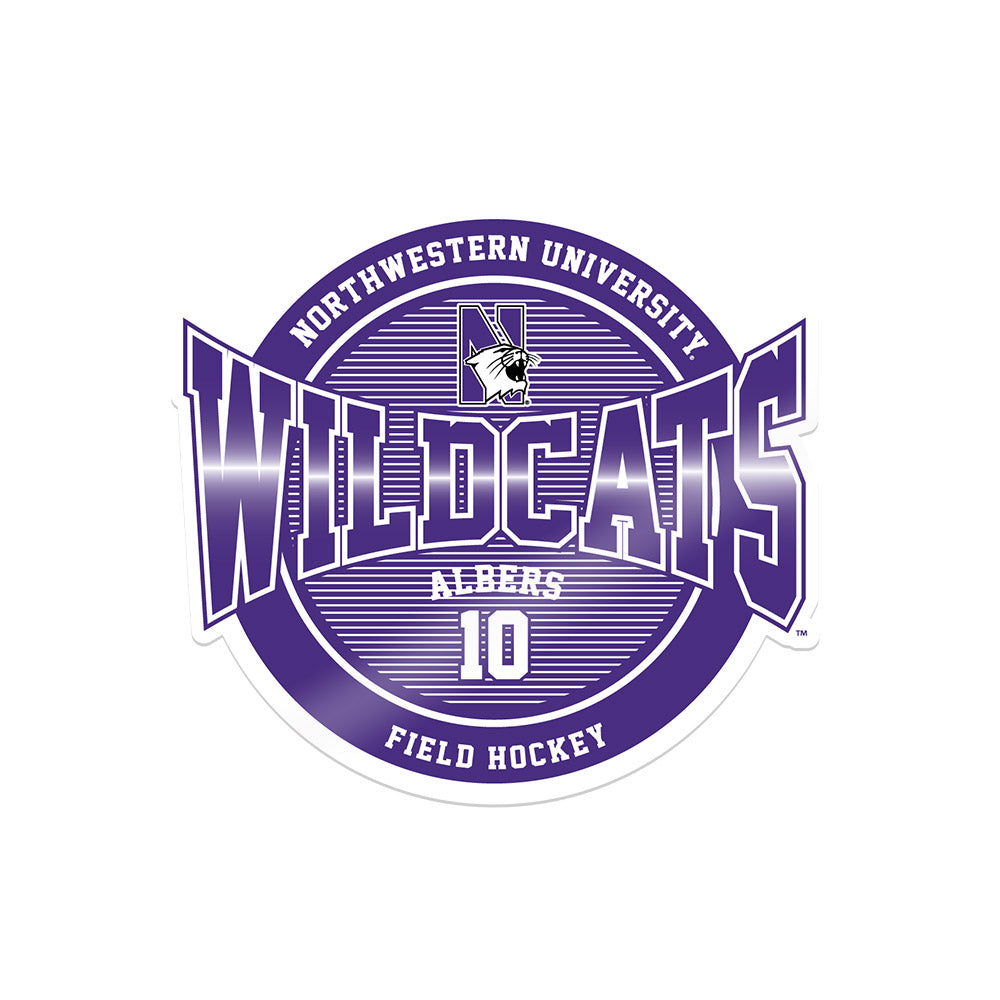 Northwestern - NCAA Women's Field Hockey : Amelia Albers - Sticker