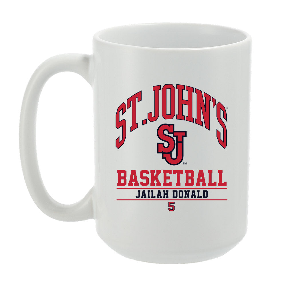 St. Johns - NCAA Women's Basketball : Jailah Donald - Coffee Mug