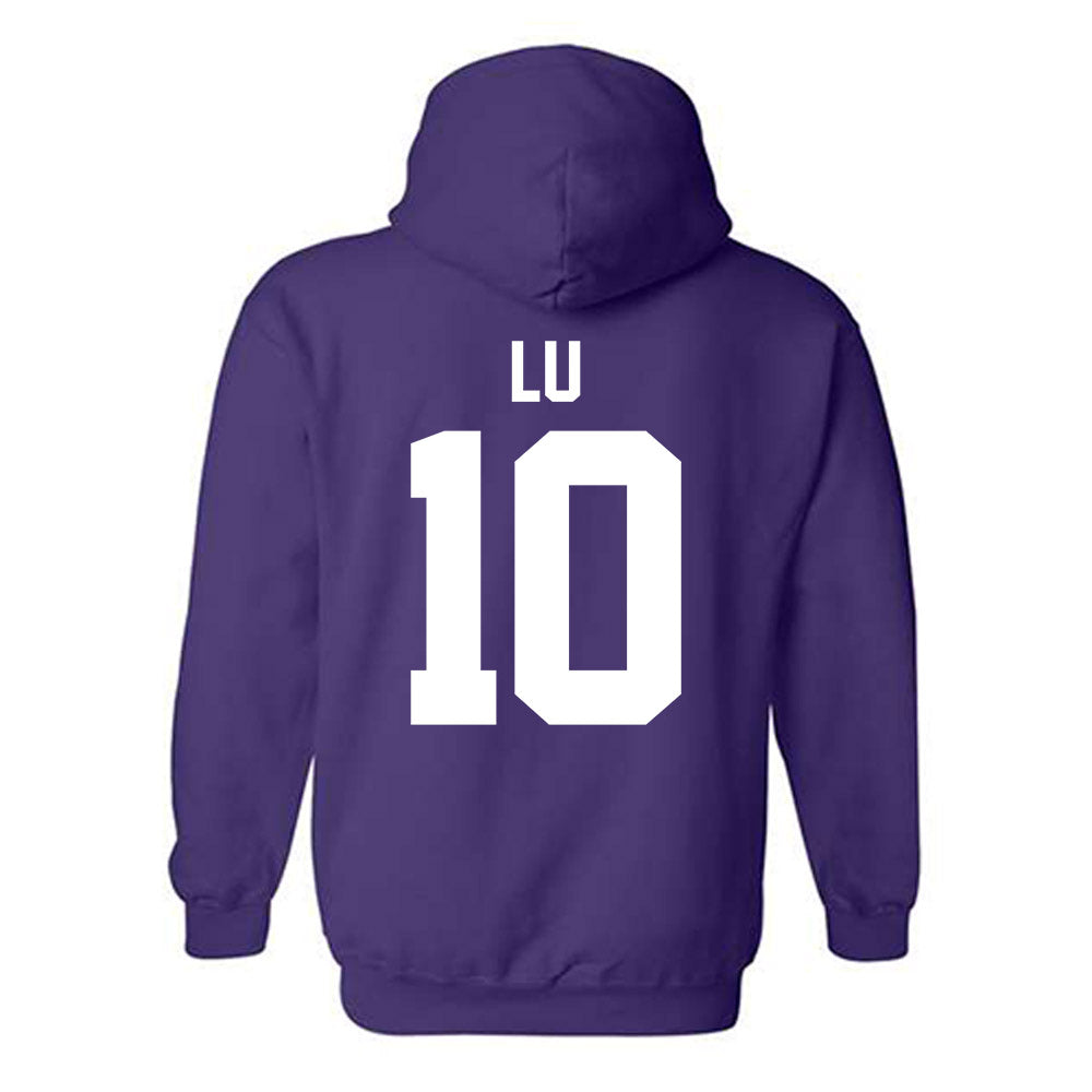 Northwestern - NCAA Women's Fencing : Amy Lu - Classic Shersey Hooded Sweatshirt-1