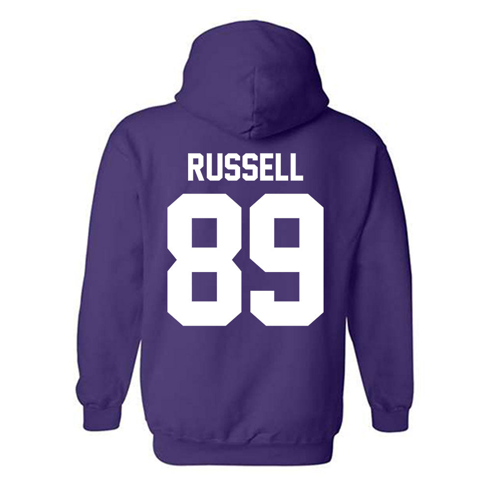 Northwestern - NCAA Football : Cam Russell - Classic Shersey Hooded Sweatshirt-1