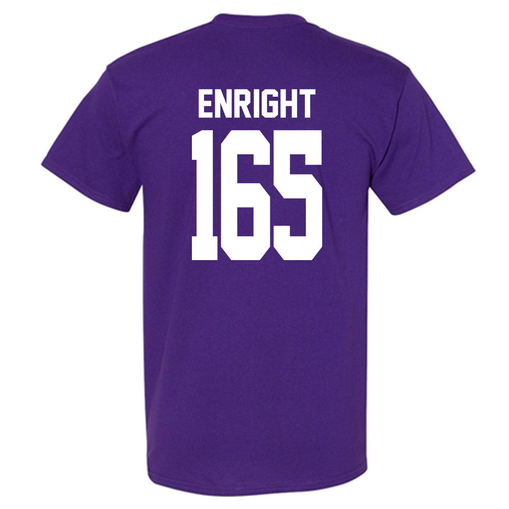 Northwestern - NCAA Wrestling : Eddie Enright - Classic Shersey T-Shirt-1