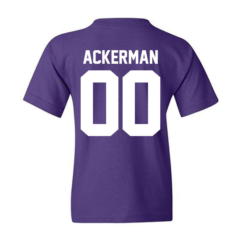 Northwestern - NCAA Baseball : Riley Ackerman - Classic Shersey Youth T-Shirt-1
