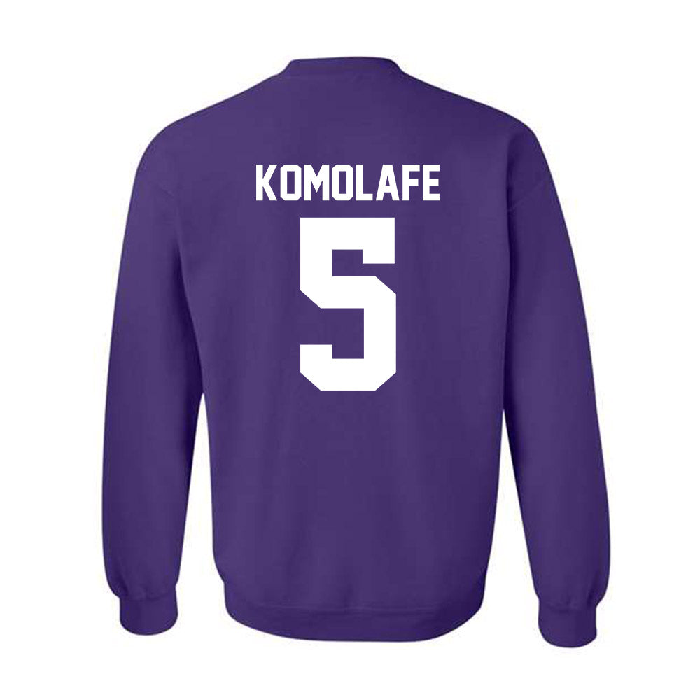 Northwestern - NCAA Football : Caleb Komolafe - Classic Shersey Crewneck Sweatshirt-1