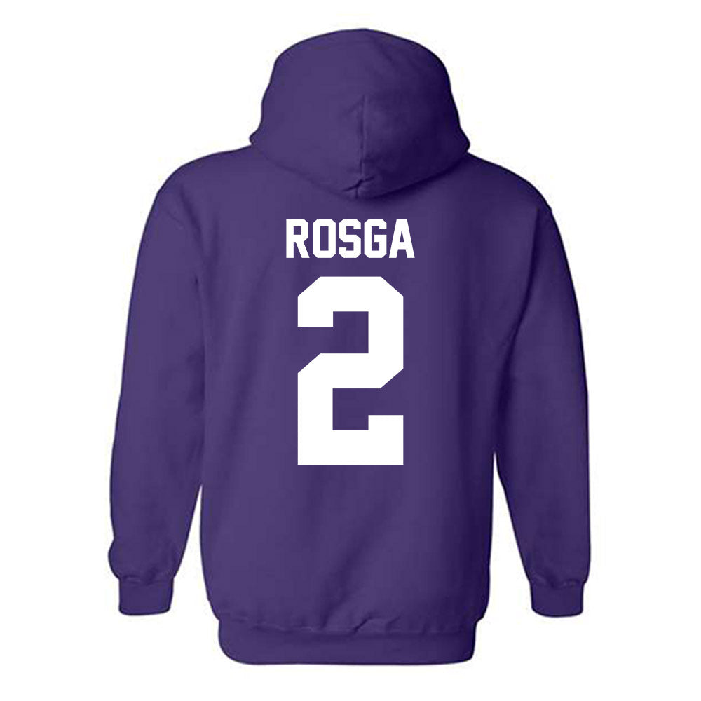 Northwestern - NCAA Women's Lacrosse : Jaylen Rosga - Classic Shersey Hooded Sweatshirt-1