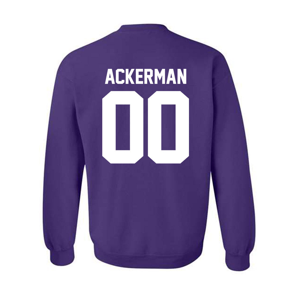 Northwestern - NCAA Baseball : Riley Ackerman - Classic Shersey Crewneck Sweatshirt-1