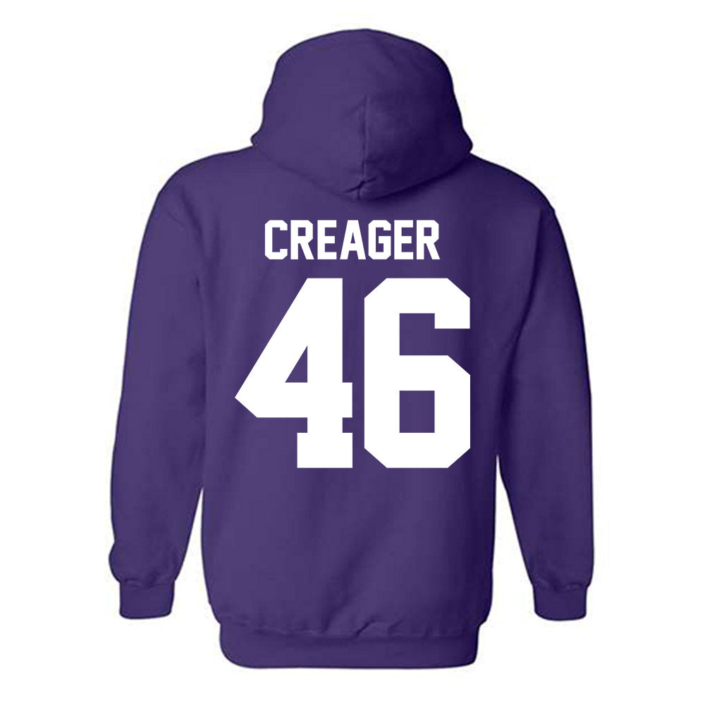 Northwestern - NCAA Football : Lincoln Creager - Classic Shersey Hooded Sweatshirt-1