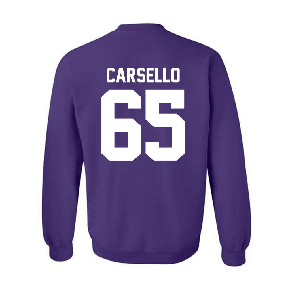 Northwestern - NCAA Football : Jackson Carsello - Classic Shersey Crewneck Sweatshirt-1
