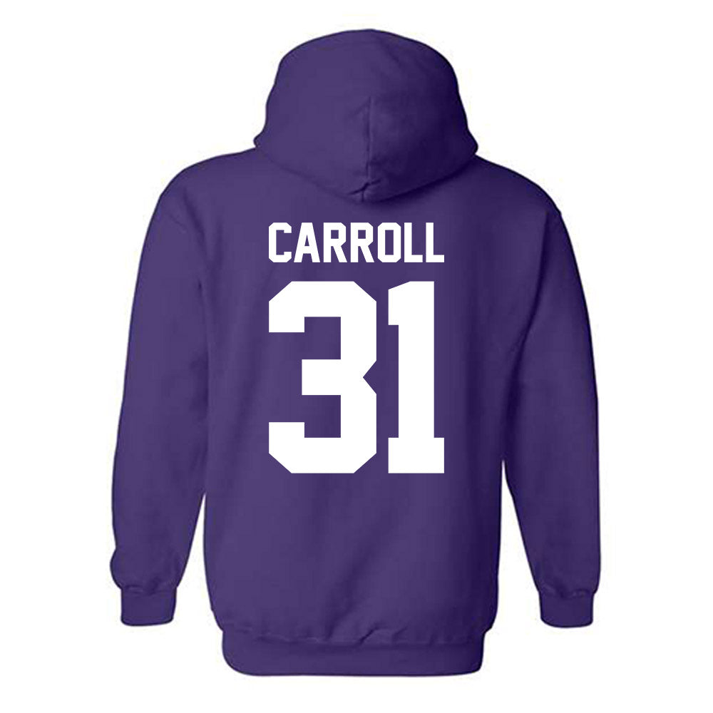 Northwestern - NCAA Women's Lacrosse : Mary Carroll - Classic Shersey Hooded Sweatshirt-1