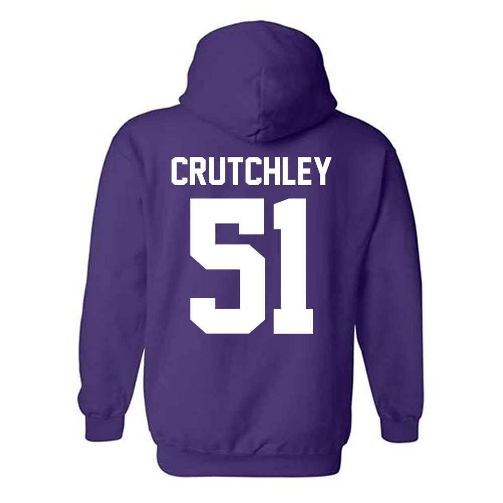 Northwestern - NCAA Football : Miles Crutchley - Classic Shersey Hooded Sweatshirt-1