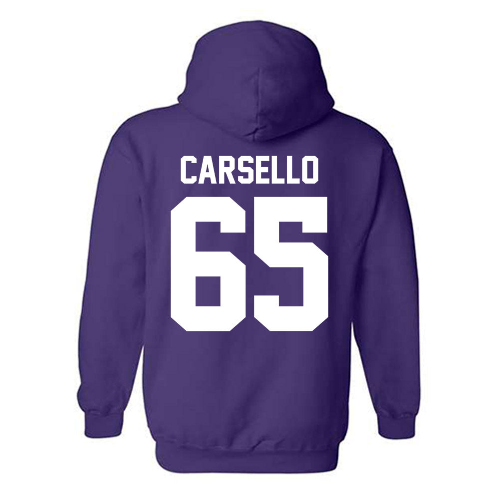 Northwestern - NCAA Football : Jackson Carsello - Classic Shersey Hooded Sweatshirt-1