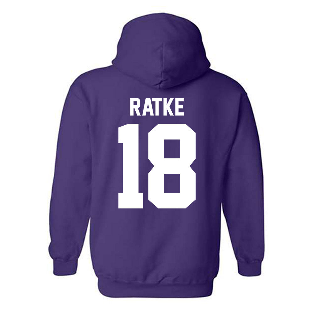 Northwestern - NCAA Women's Lacrosse : Claire Ratke - Classic Shersey Hooded Sweatshirt-1