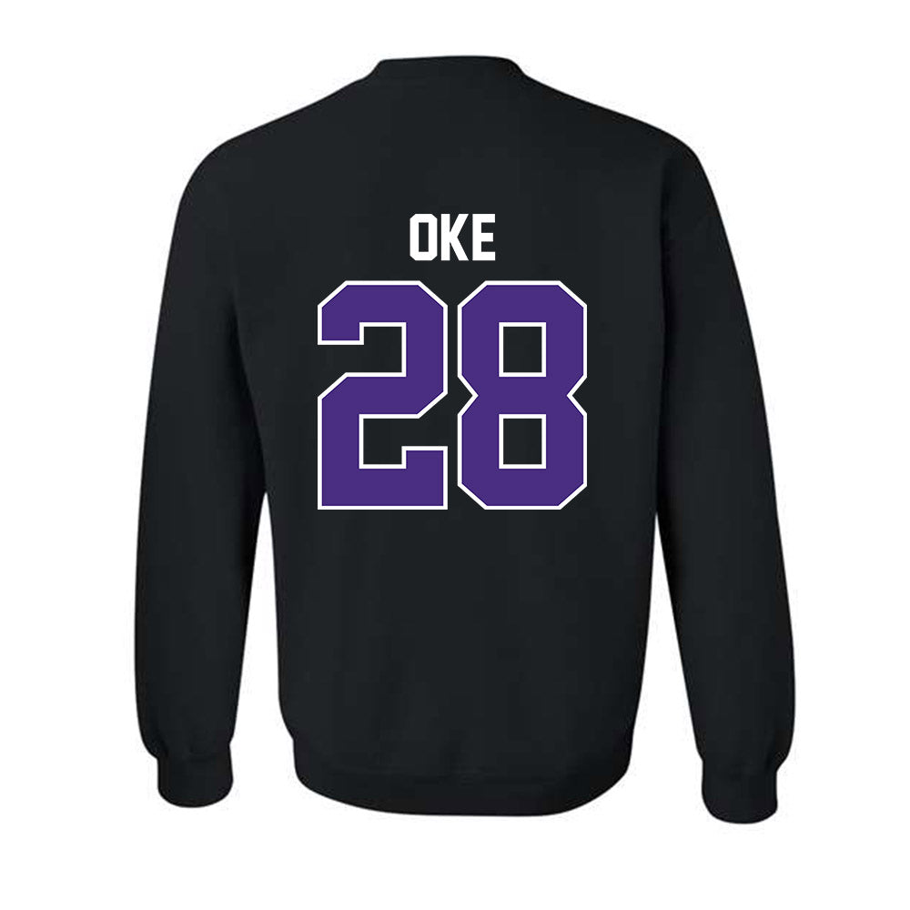 Northwestern - NCAA Football : Timi Oke - Classic Shersey Crewneck Sweatshirt-1