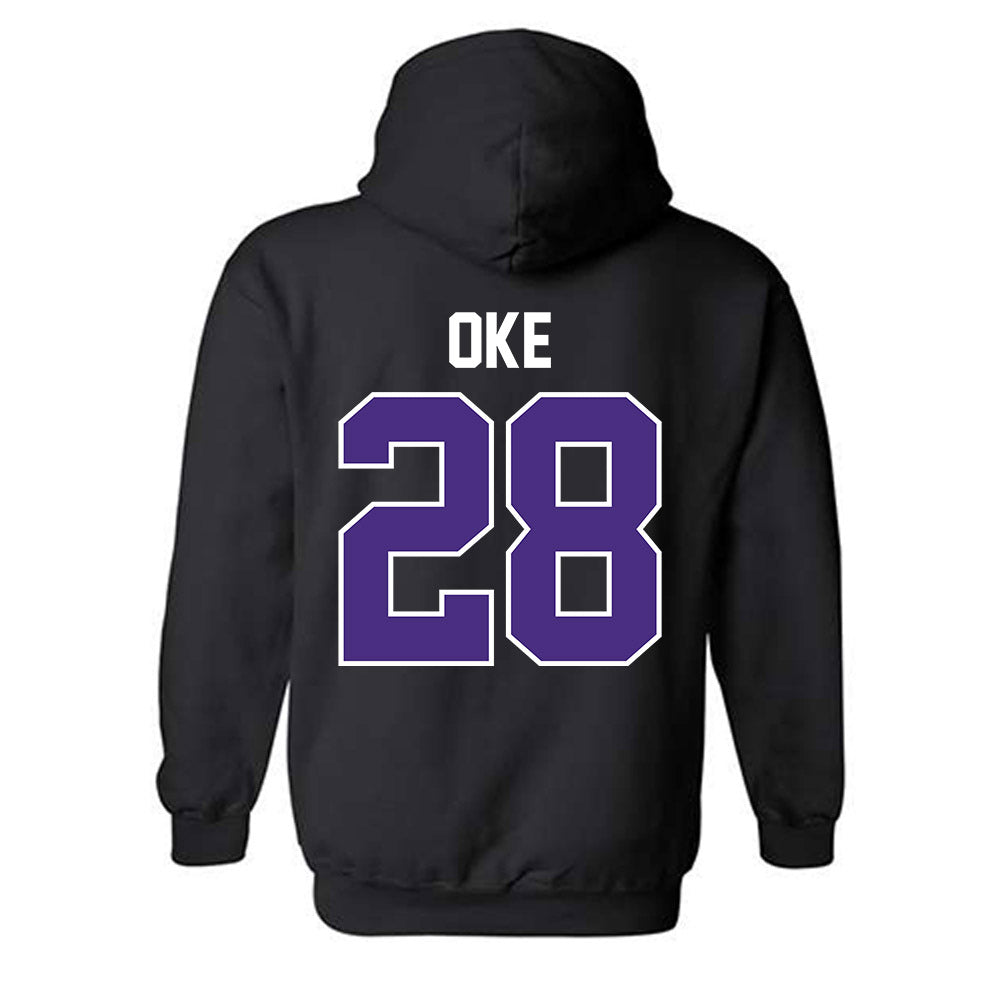 Northwestern - NCAA Football : Timi Oke - Classic Shersey Hooded Sweatshirt-1