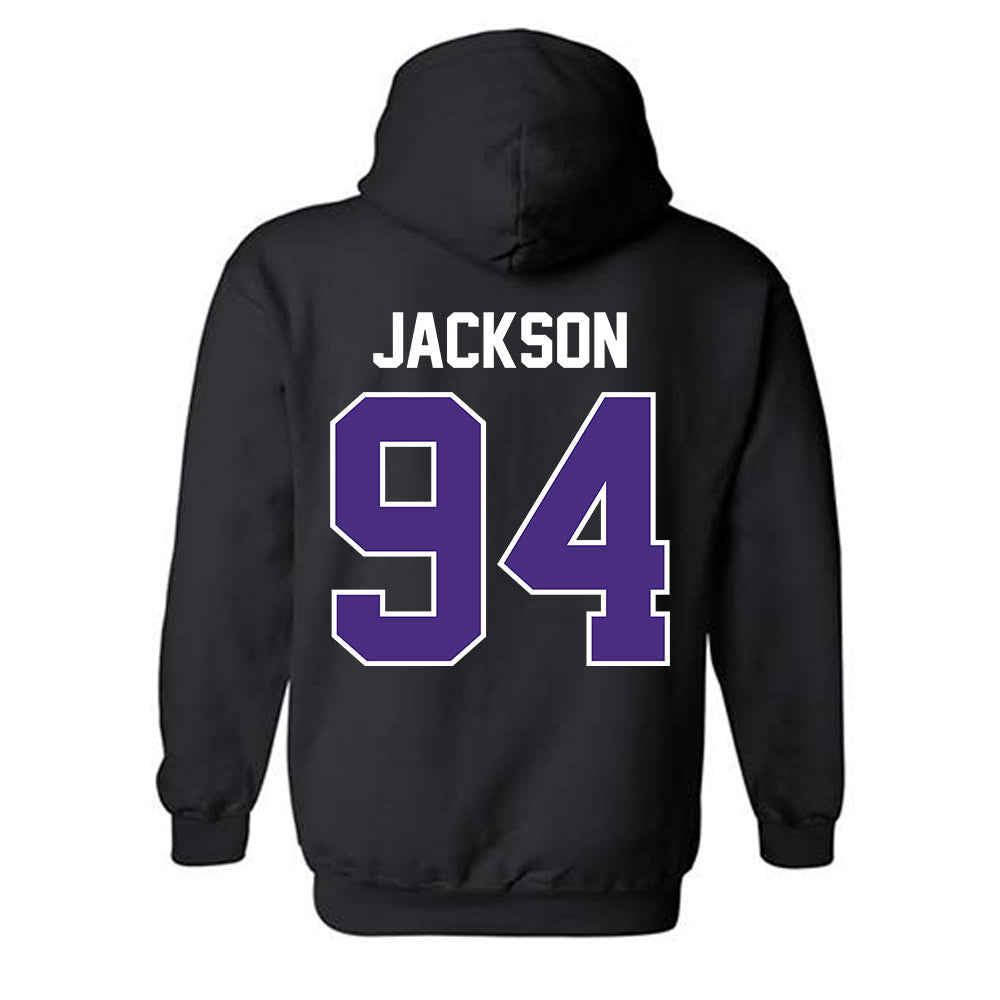 Northwestern - NCAA Football : Miguel Jackson - Classic Shersey Hooded Sweatshirt-1