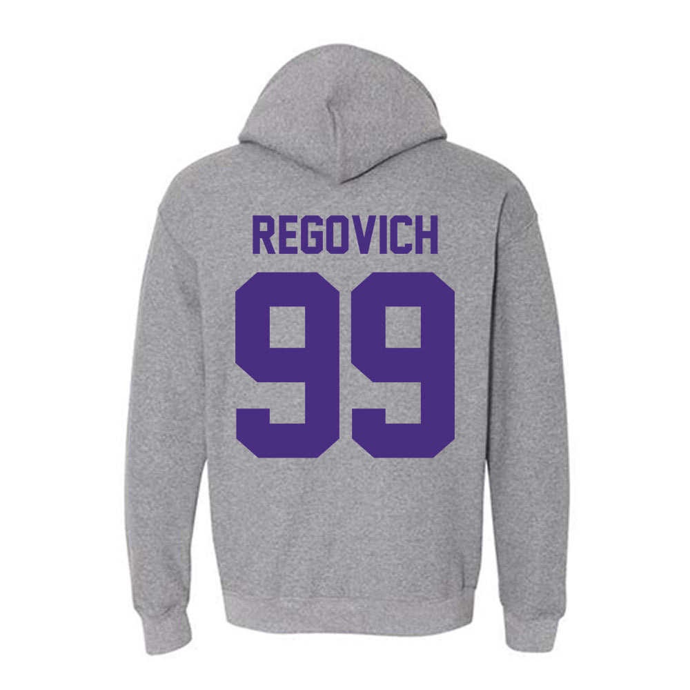 Northwestern - NCAA Football : Troy Regovich - Classic Shersey Hooded Sweatshirt-1