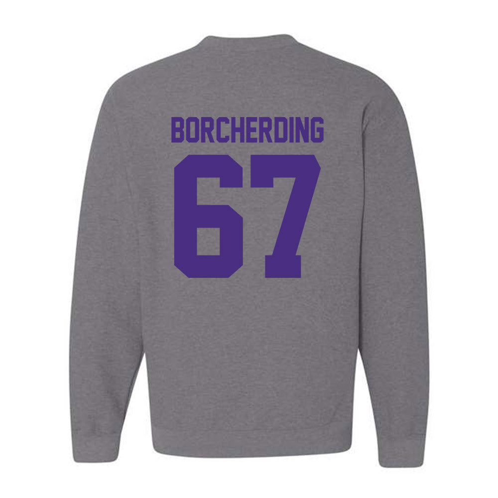 Northwestern - NCAA Football : Jace Borcherding - Classic Shersey Crewneck Sweatshirt-1