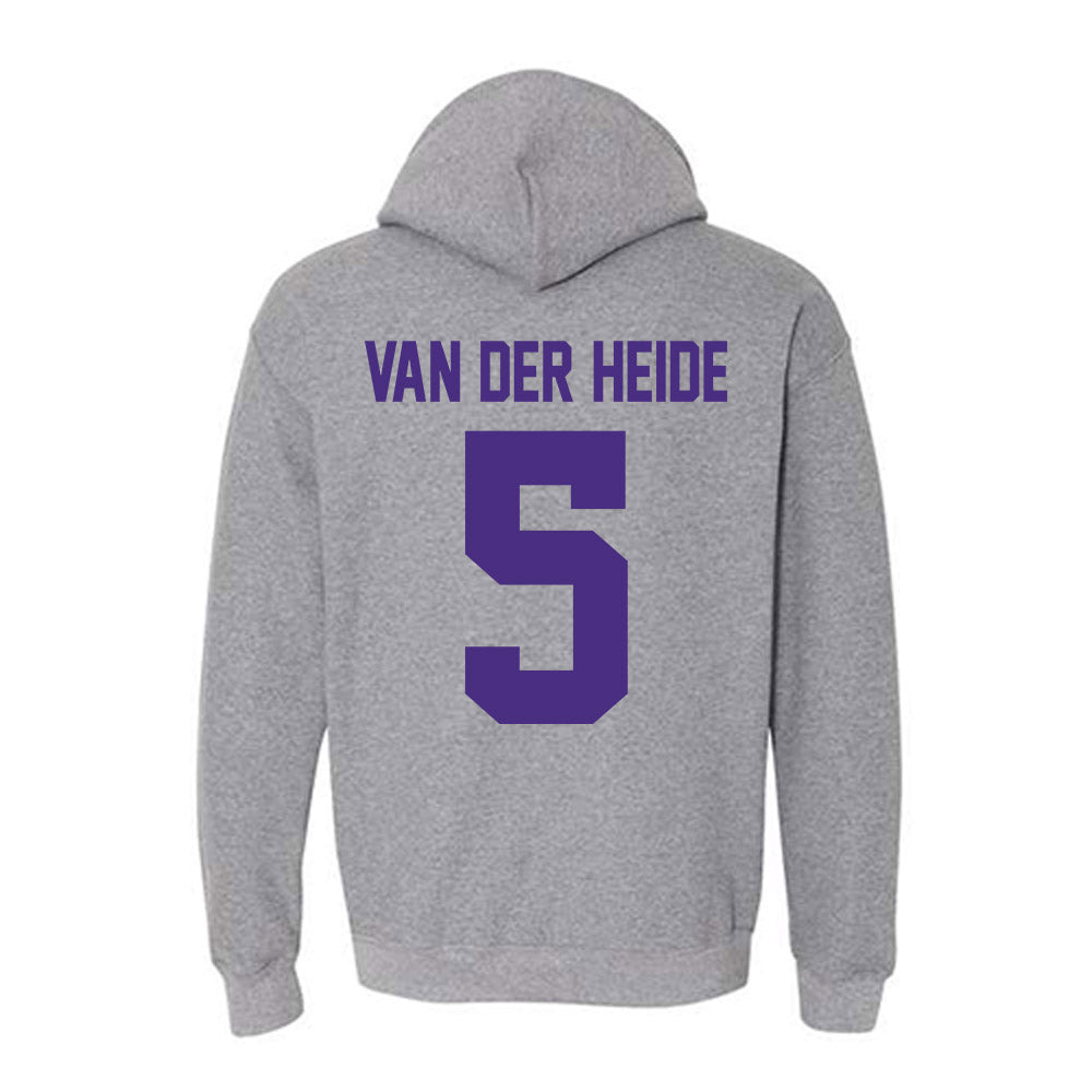 Northwestern - NCAA Men's Soccer : Dimas Van der Heide - Classic Shersey Hooded Sweatshirt-1