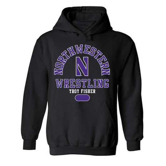Northwestern - NCAA Wrestling : Troy Fisher - Classic Fashion Shersey Hooded Sweatshirt