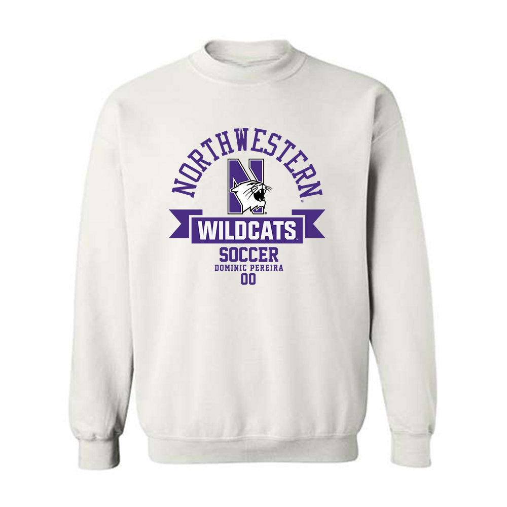 Northwestern - NCAA Men's Soccer : Dominic Pereira - Classic Fashion Shersey Crewneck Sweatshirt-0