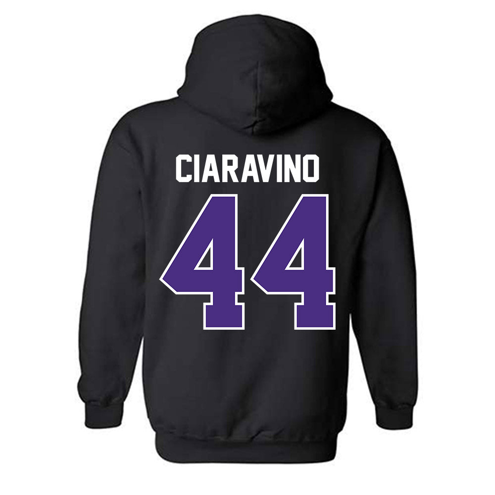 Northwestern - NCAA Men's Basketball : Angelo Ciaravino - Sports Shersey Hooded Sweatshirt