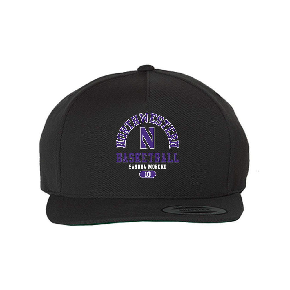Northwestern - NCAA Women's Basketball : Sandra Moreno - Snapback Hat-0