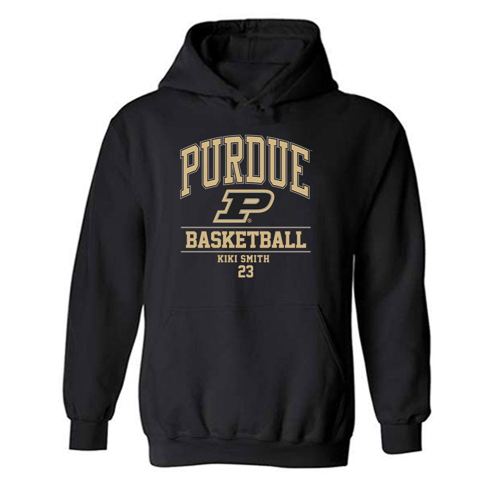 Purdue - NCAA Women's Basketball : Kiki Smith - Classic Fashion Shersey Hooded Sweatshirt-0
