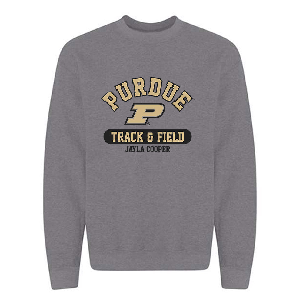 Purdue - NCAA Women's Track & Field : Jayla Cooper - Classic Fashion Shersey Crewneck Sweatshirt-0