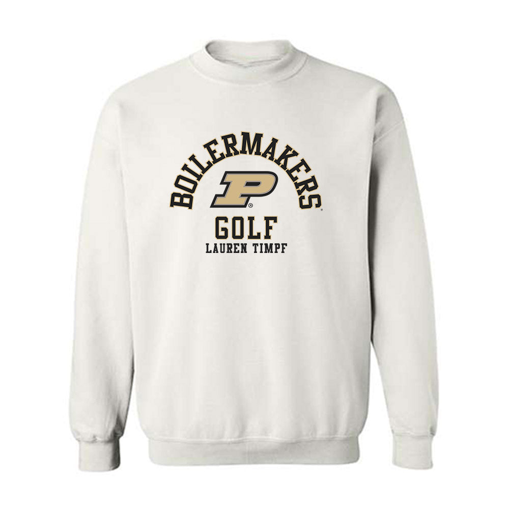 Purdue - NCAA Women's Golf : Lauren Timpf - Classic Fashion Shersey Crewneck Sweatshirt-0