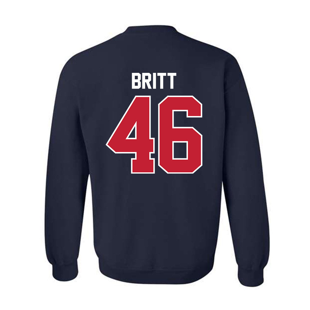 St. Johns - NCAA Baseball : Sean Britt - Classic Shersey Crewneck Sweatshirt-1